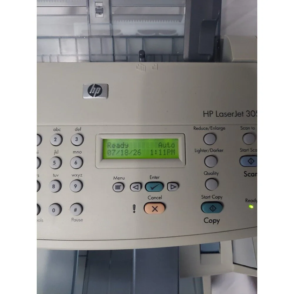 HP LaserJet 3050 All-In-One Printer Black & White Scanner Copier Fax USB