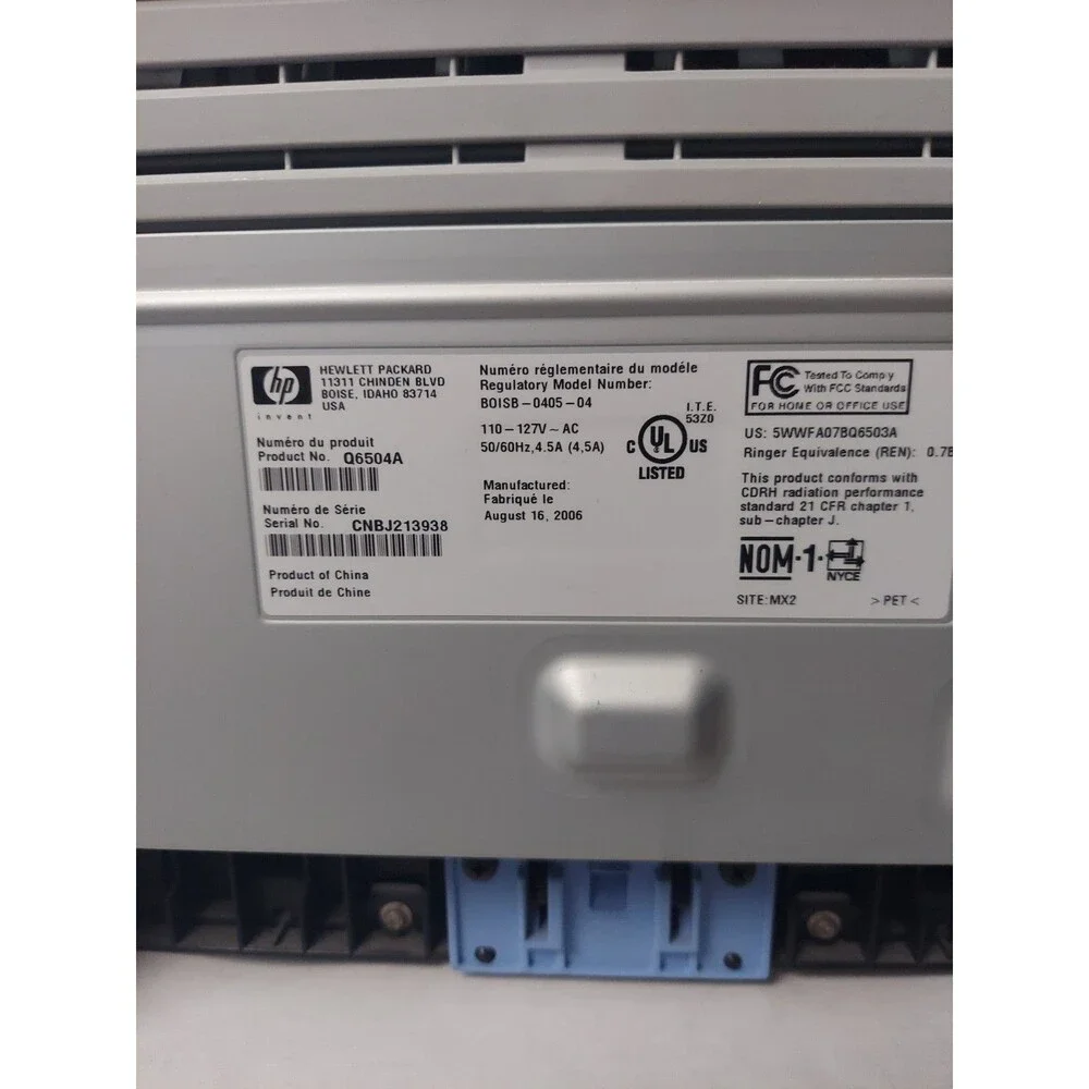 HP LaserJet 3050 All-In-One Printer Black & White Scanner Copier Fax USB
