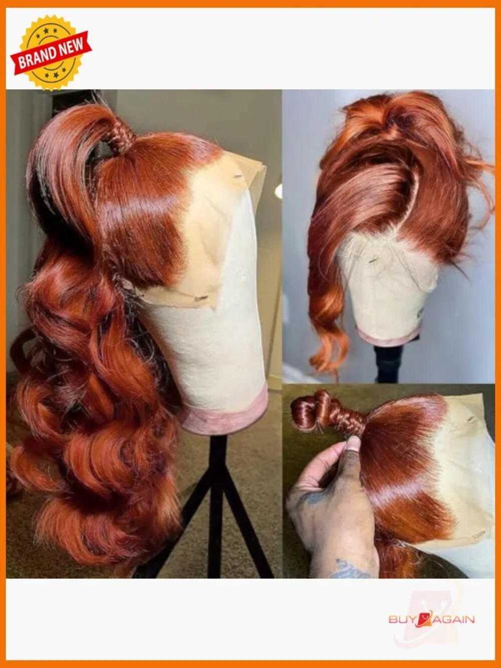 180% Density Body Wave Lace Front Wig Human Hair Pre Plucked Glueless 13x6 HD