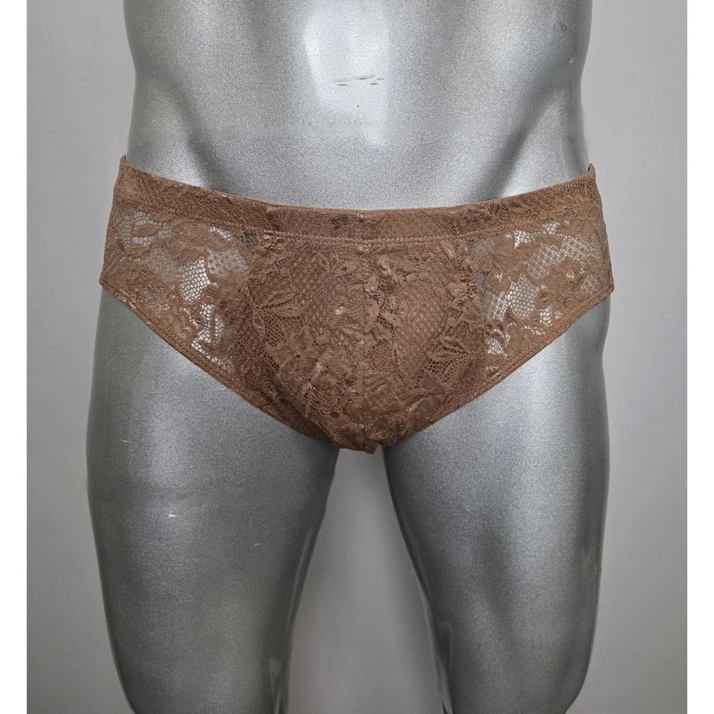 Cosabella‎ Never Say Never Comfort Micro Brief Men's Lace Underwear Brown S