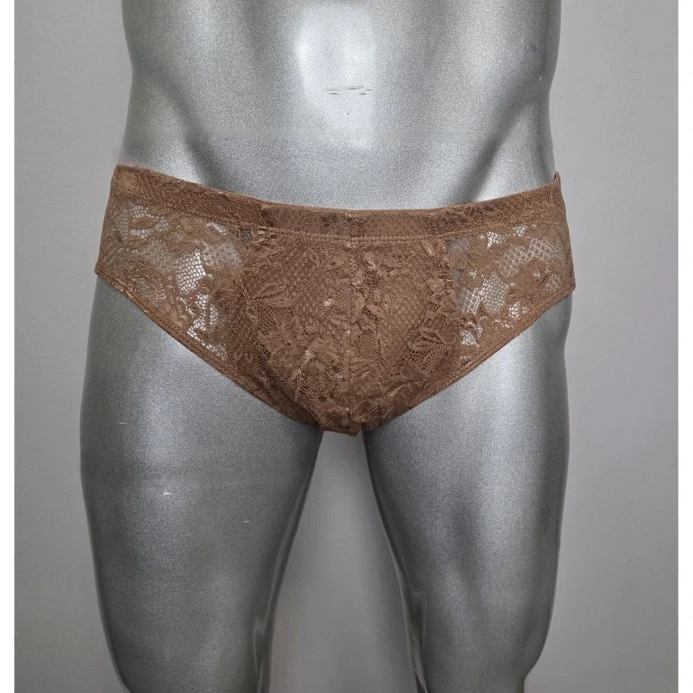 Cosabella‎ Never Say Never Comfort Micro Brief Men's Lace Underwear Brown S