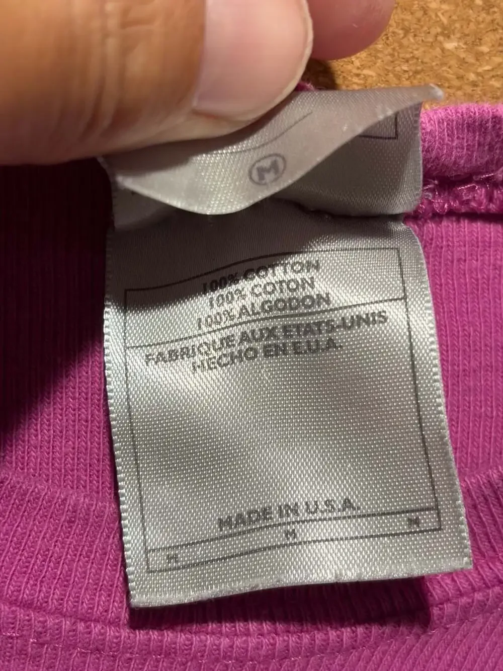 Vintage 90s Nike Purple Ribbed T-Shirt with Embroidered Swirl Logo