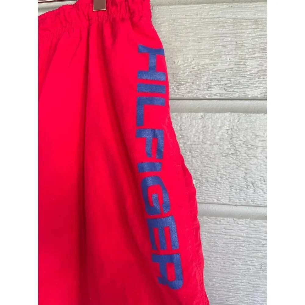 Vintage Tommy Hilfiger Sailing Team Swim Trunks Mens Large Nautical Colorblock