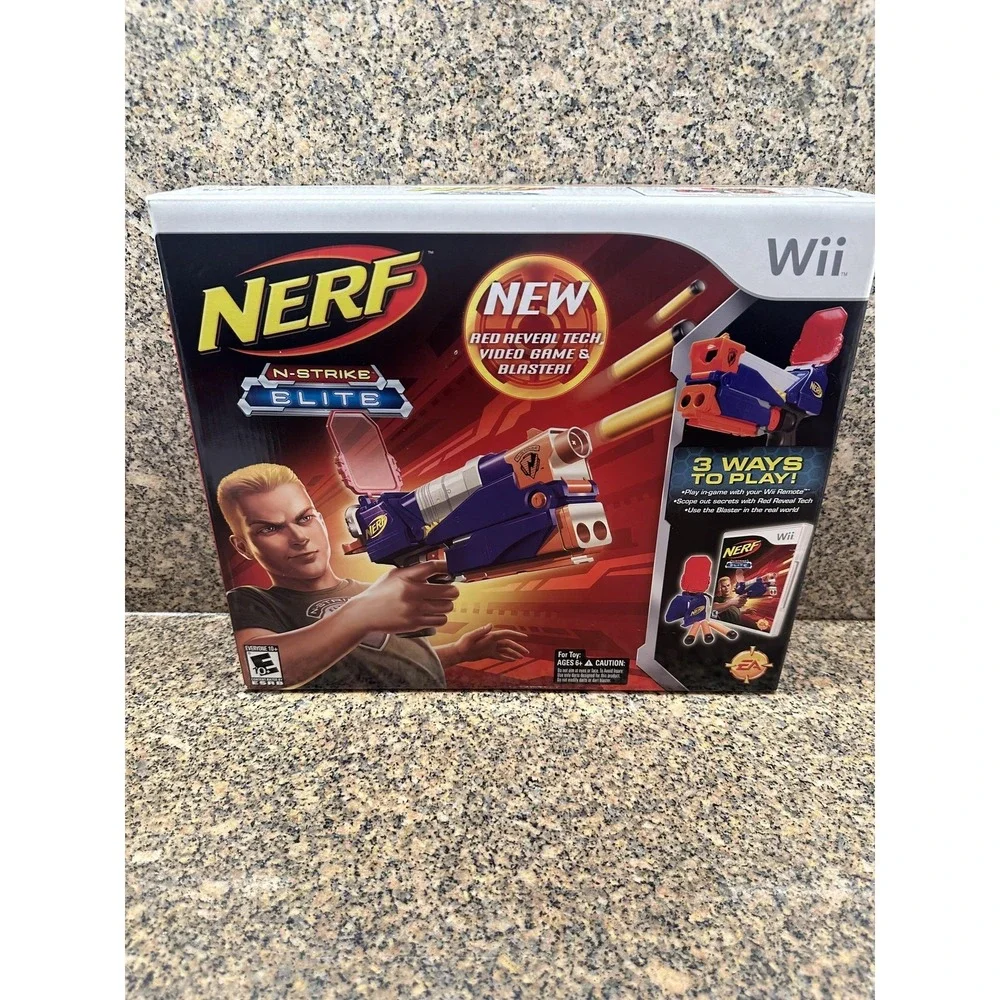 NERF N-Strike Elite Wii Bundle Switch Shot EX-3 Blaster Red‎ Reveal Tech Set