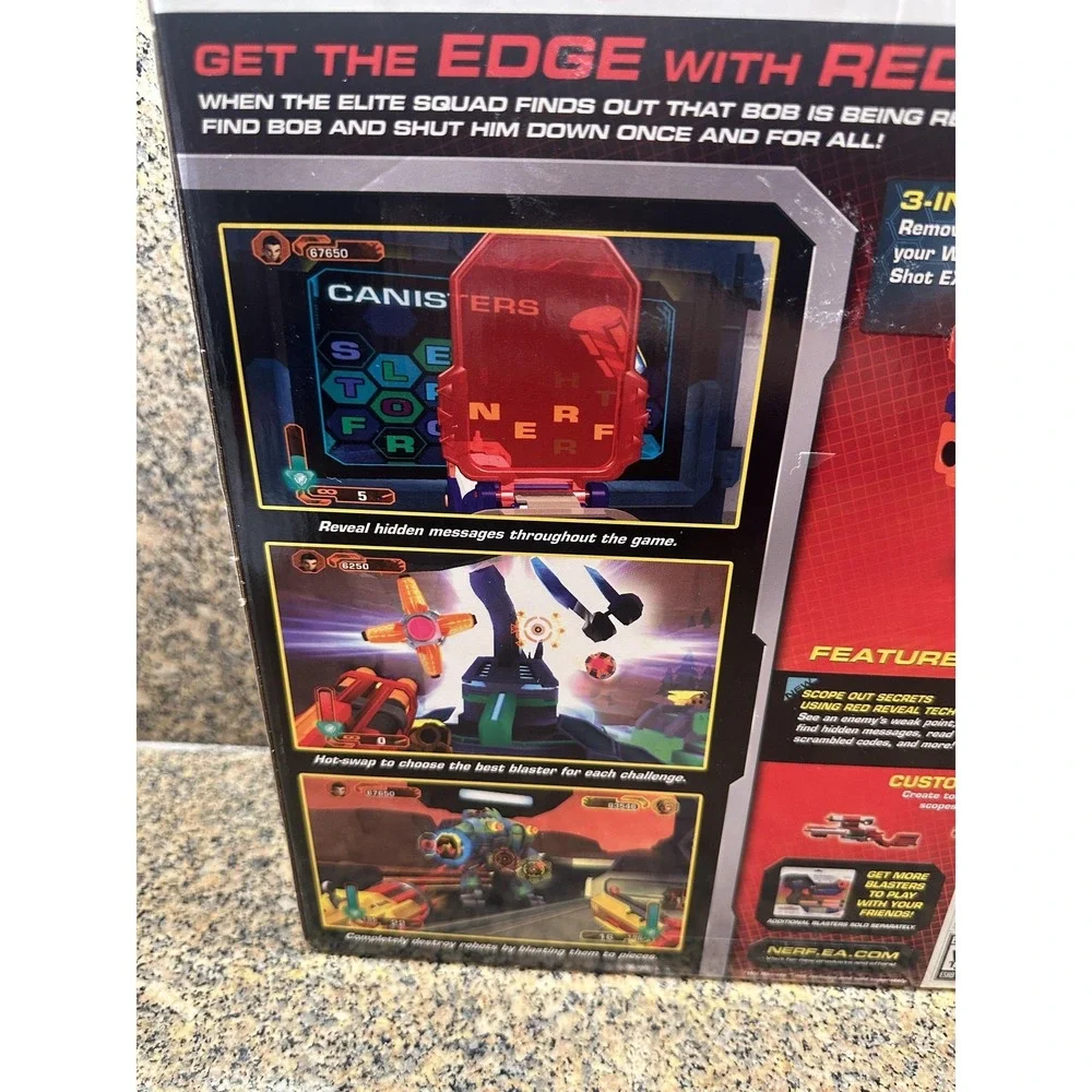 NERF N-Strike Elite Wii Bundle Switch Shot EX-3 Blaster Red‎ Reveal Tech Set