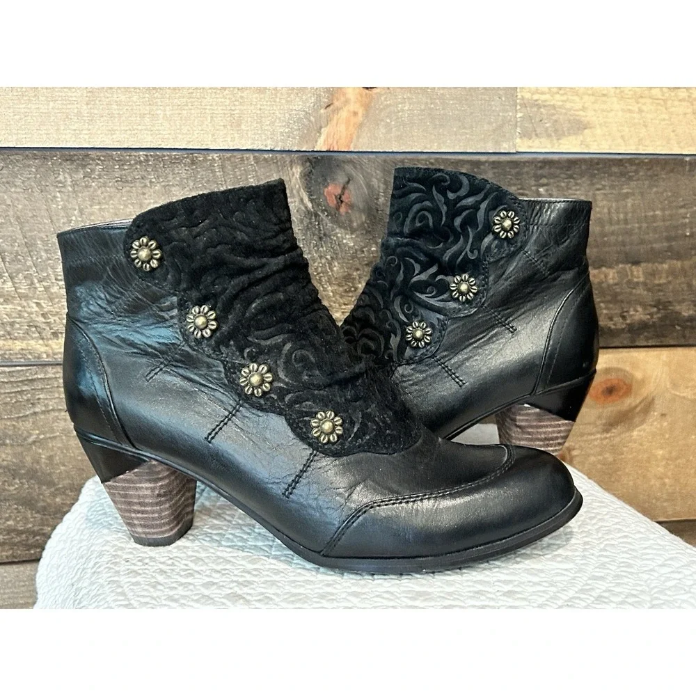L'Artiste Women's Belgard Bootie Black Size 8.5/39‎