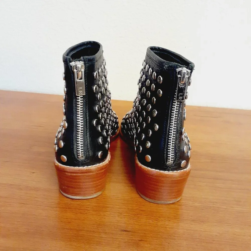 Loeffler Randall Studded Open-Toe Ankle Boot