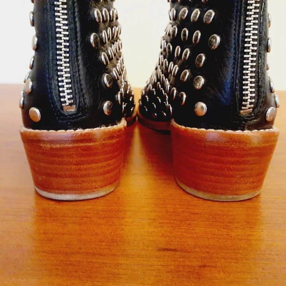 Loeffler Randall Studded Open-Toe Ankle Boot