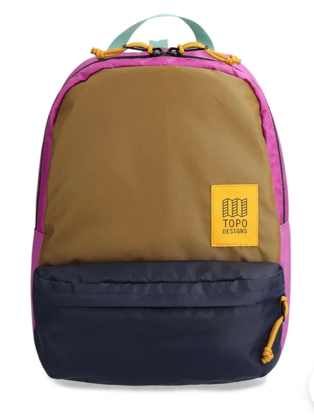 Topo Designs- Dashpack-  17L- Multicolor Backpack - Dark Khaki / Navy/ Purple