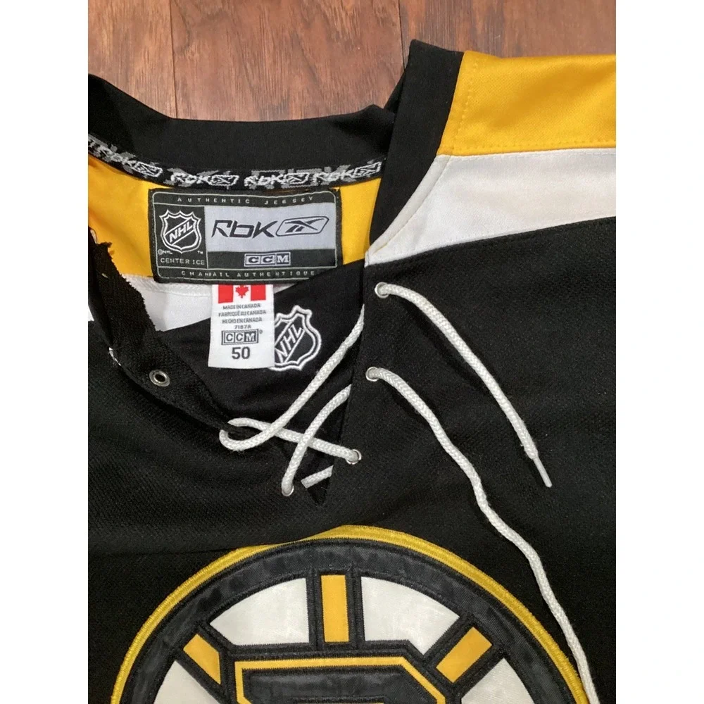 Reebok CCM MARC SAVARD No. 91 BOSTON BRUINS 50 Hockey Jersey w/ Ties