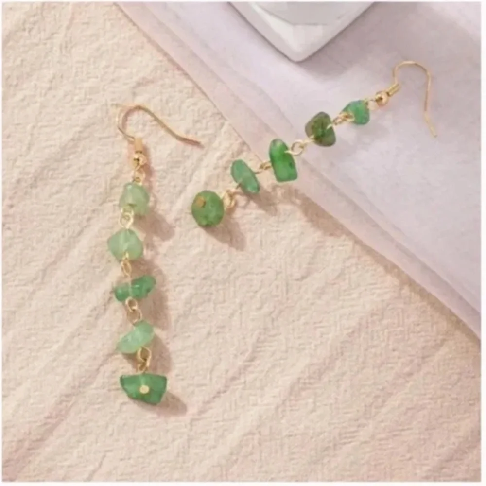 ❤️ FREE Stone Drop Tiered Boho Peasant Hippie Hipster Farm Cottage Earrings