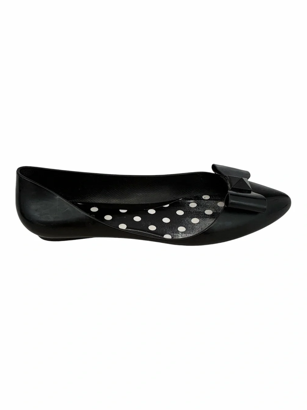 Kate spade Black Bow Pointed Jelly Flats