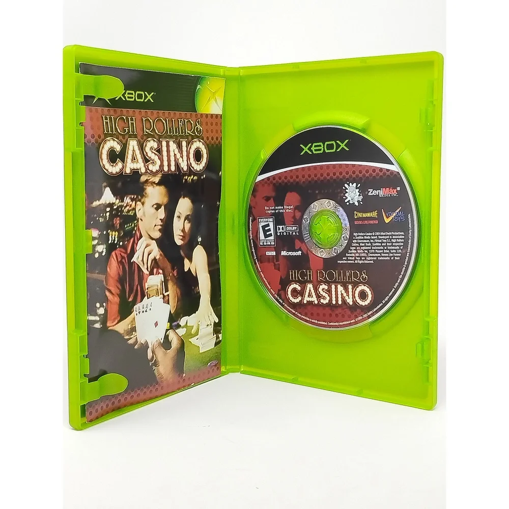 High Rollers Casino Microsoft Xbox 2004 Game Mud Duck Productions Strategy Sim