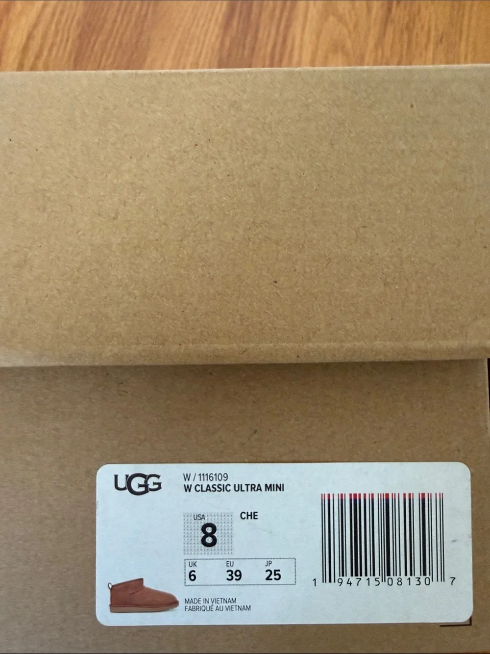 UGG Ultra Mini Chestnut Suede Shearling Slippers
