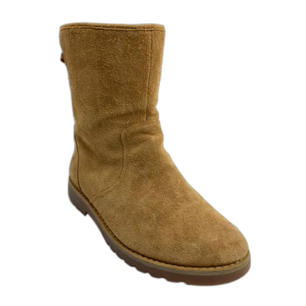 UGG Tan Suede Lace Back Short Boot 5