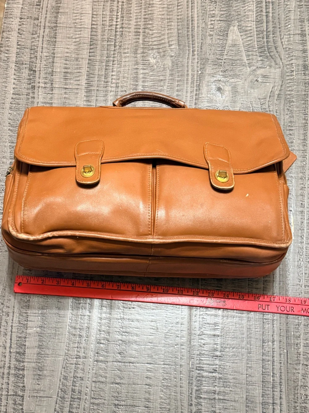 Coach leather briefcase