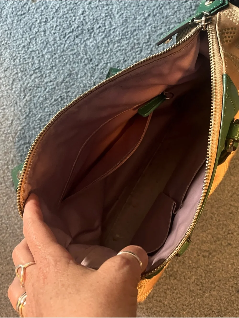 Coach beige detachable