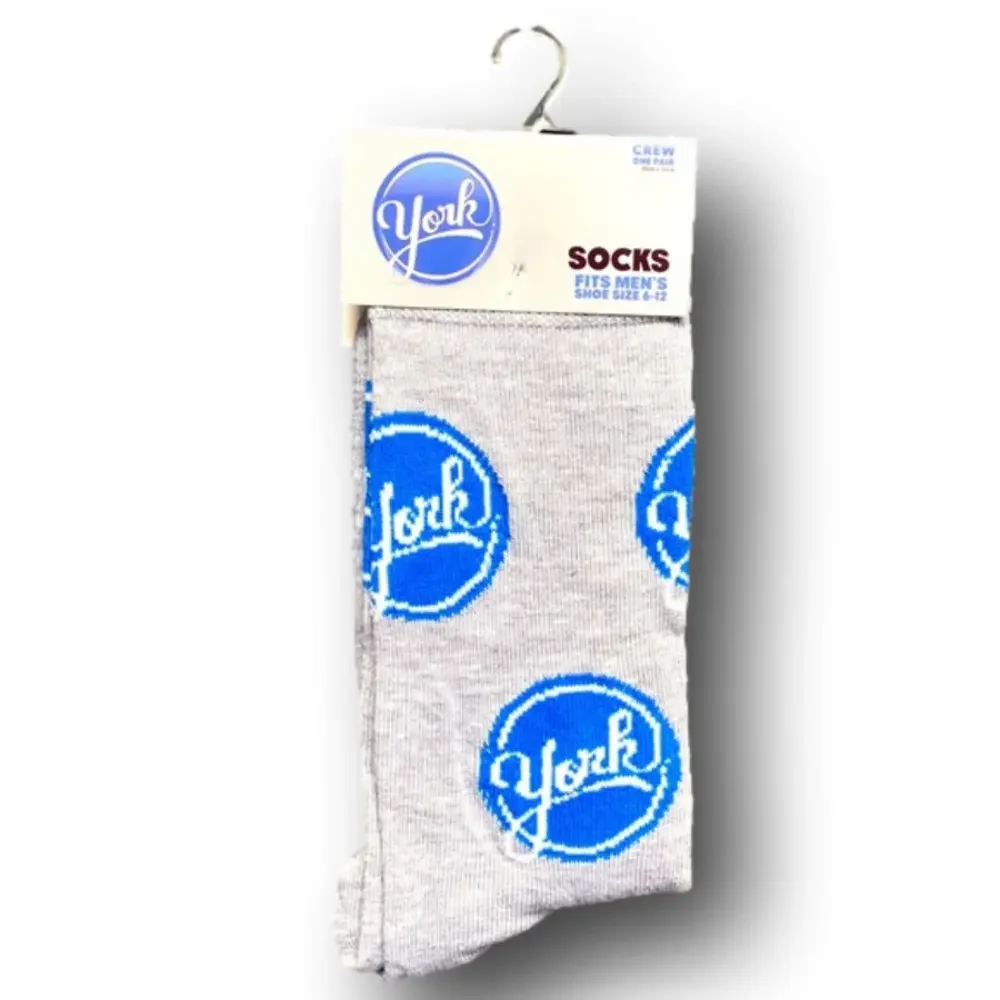 3/$20 York Peppermint Patty Funny Novelty Crew Socks - Brand New