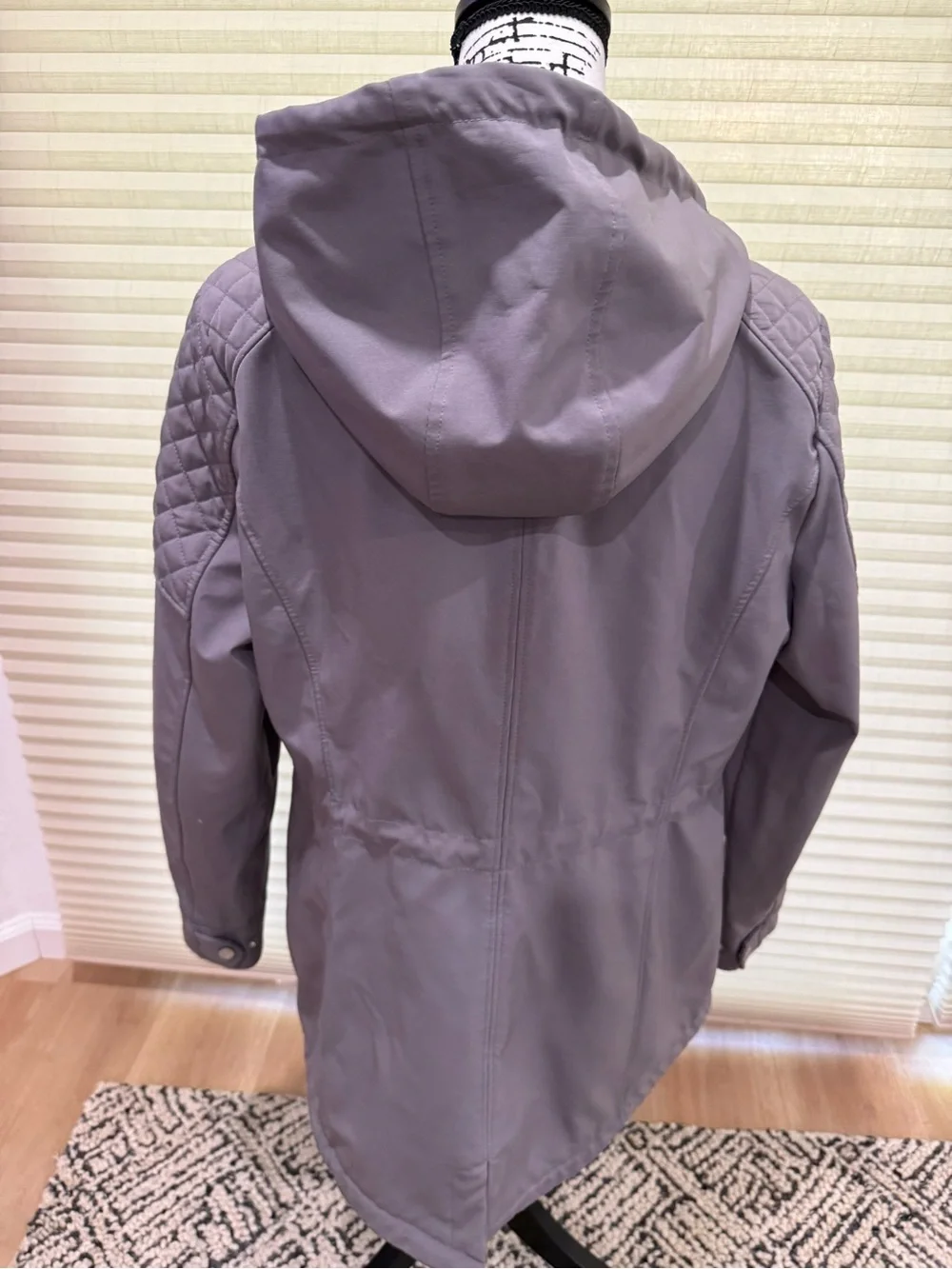 Michael Kors Women's Gray Hooded Utility Jacket