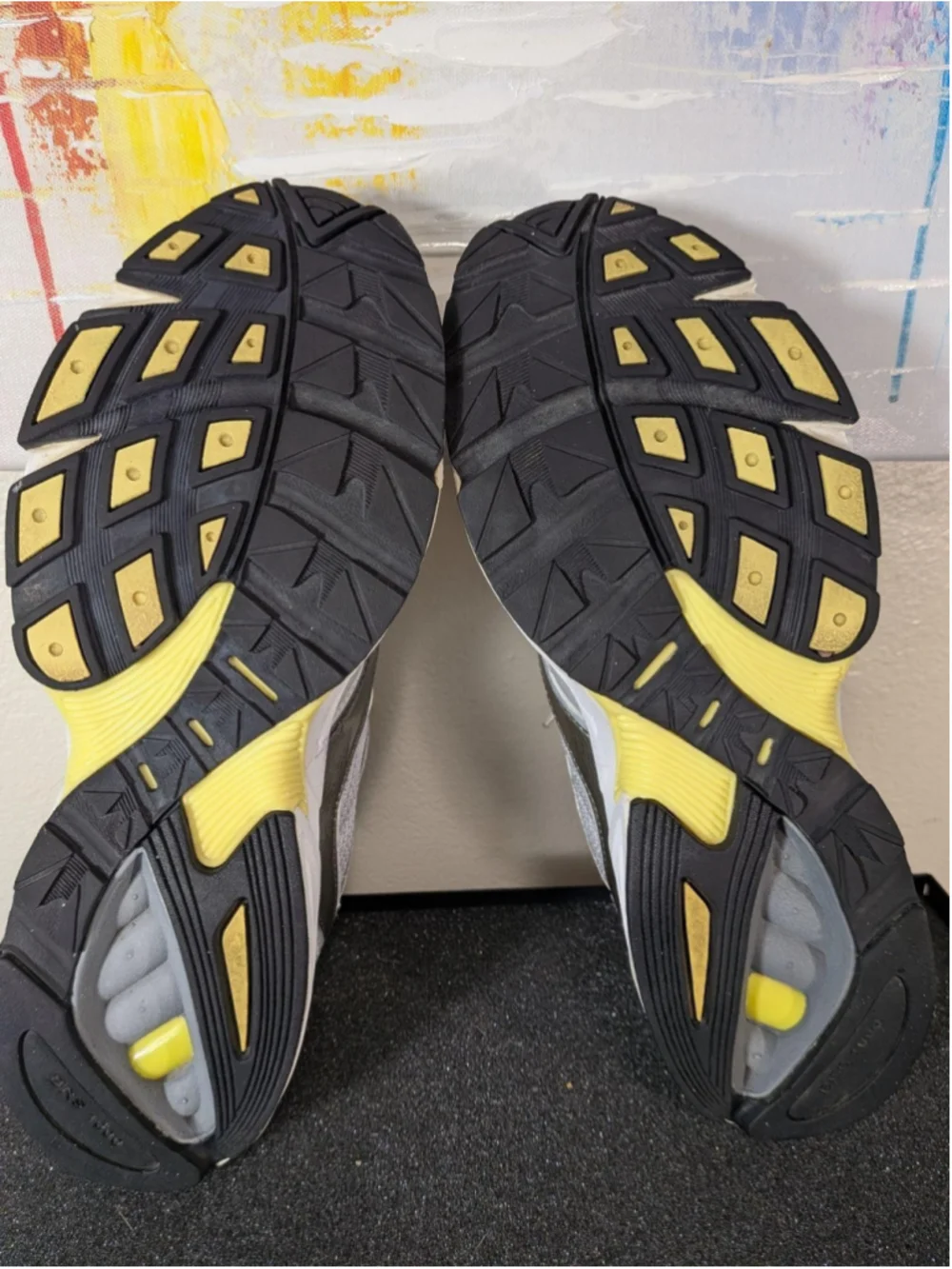 Nike Air Insight Shoes Womens Size 10 Gray Yellow Running Sneakers 312877-071