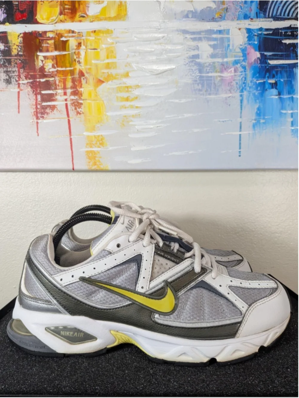 Nike Air Insight Shoes Womens Size 10 Gray Yellow Running Sneakers 312877-071