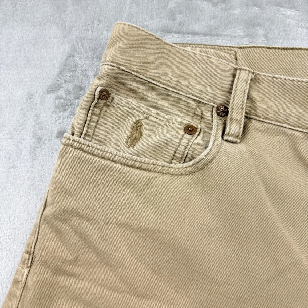 Polo Ralph Lauren Classic 867 Cutoff Shorts Tan Khaki Men's 32