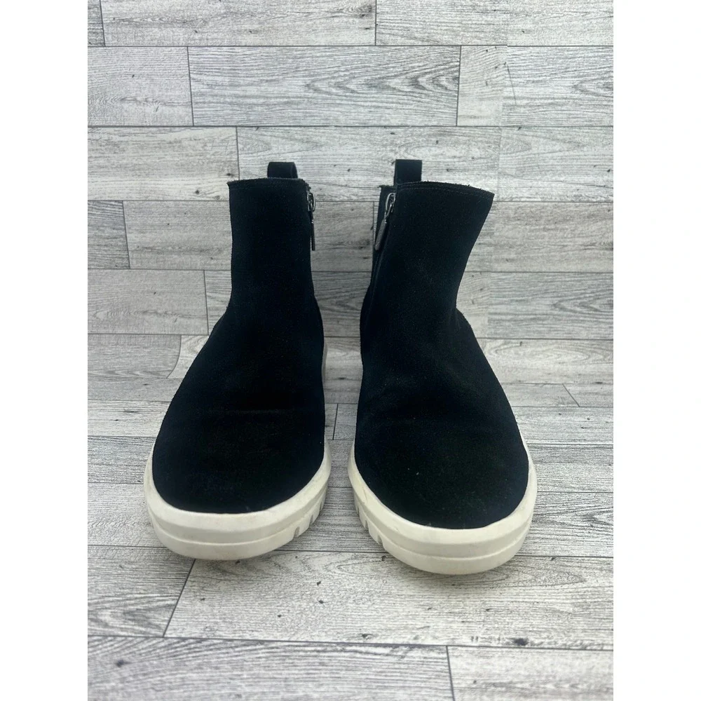 Blondo Waterproof Black Suede Ankle Boots B3517 015 Women Sz 9 M Platform Zipper