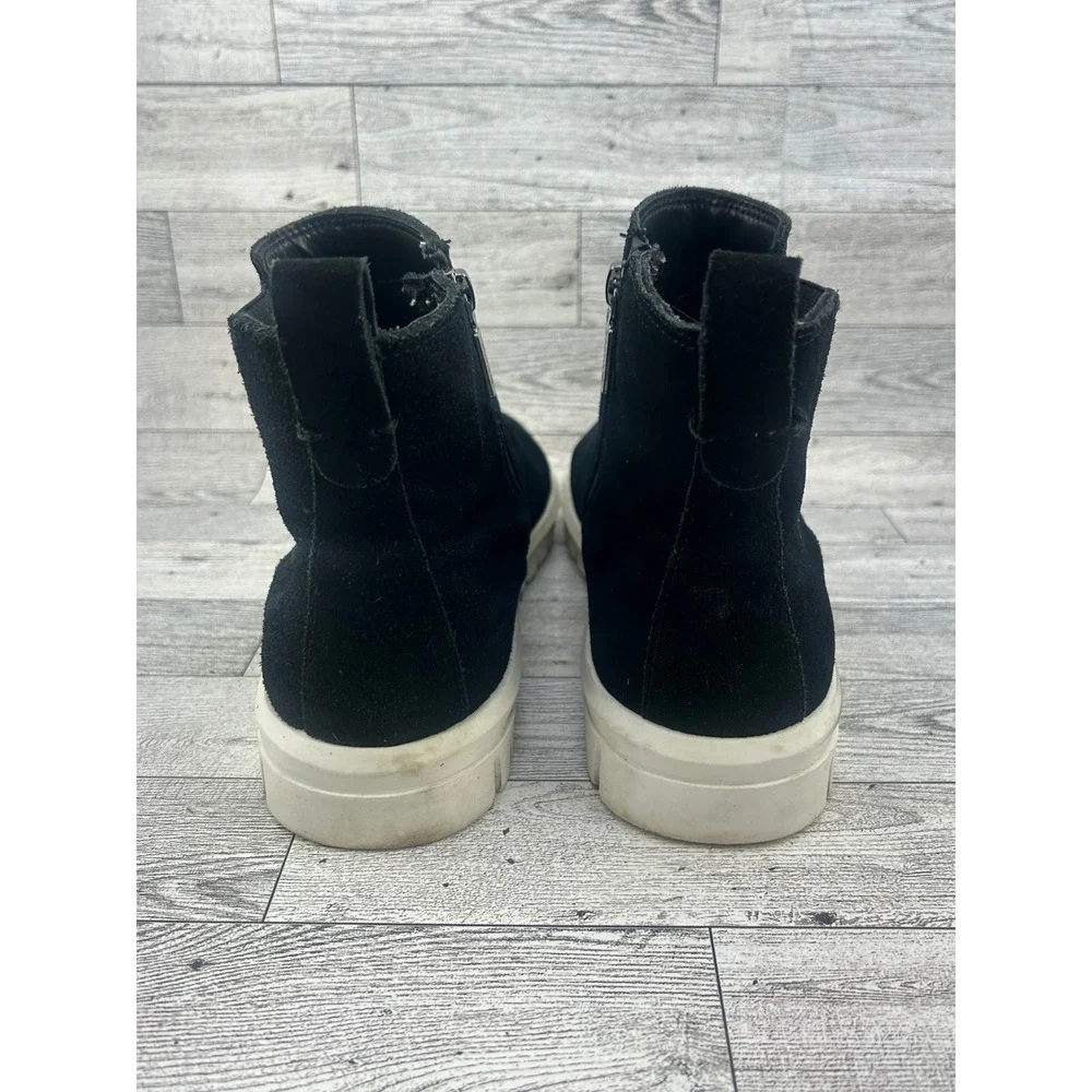 Blondo Waterproof Black Suede Ankle Boots B3517 015 Women Sz 9 M Platform Zipper
