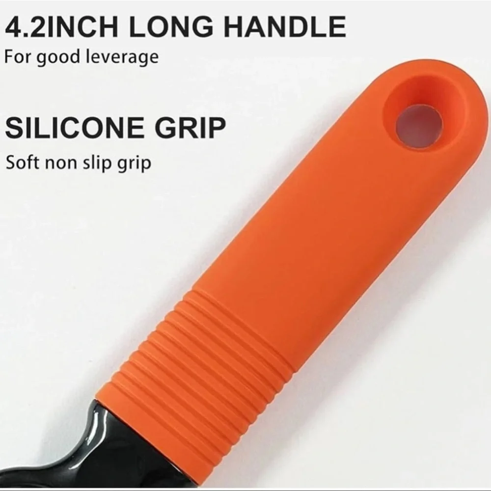 Soda Can Opener and Beer Bottle Opener Long Silicone Handle