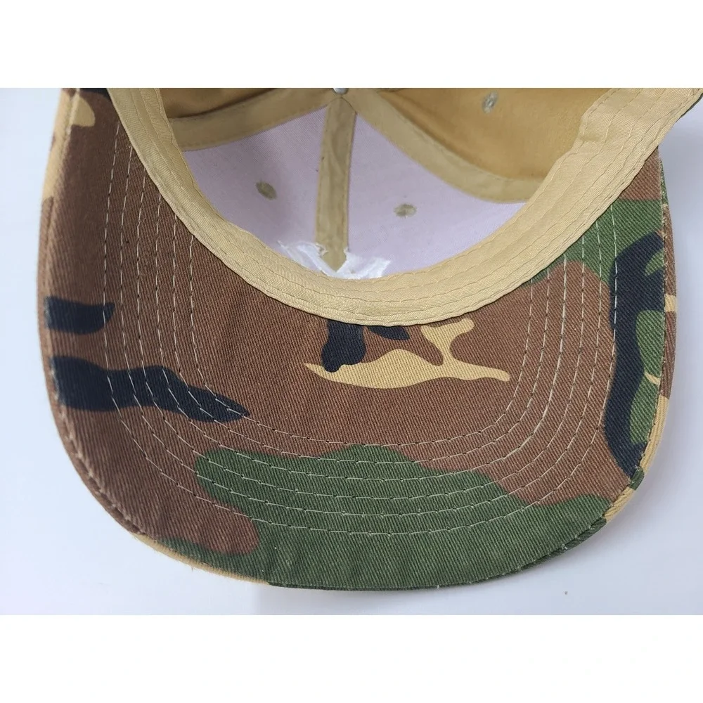 New York Yankees Camo Budweiser Adjustable Hat Cap SGA MLB Baseball‎ Brown Green