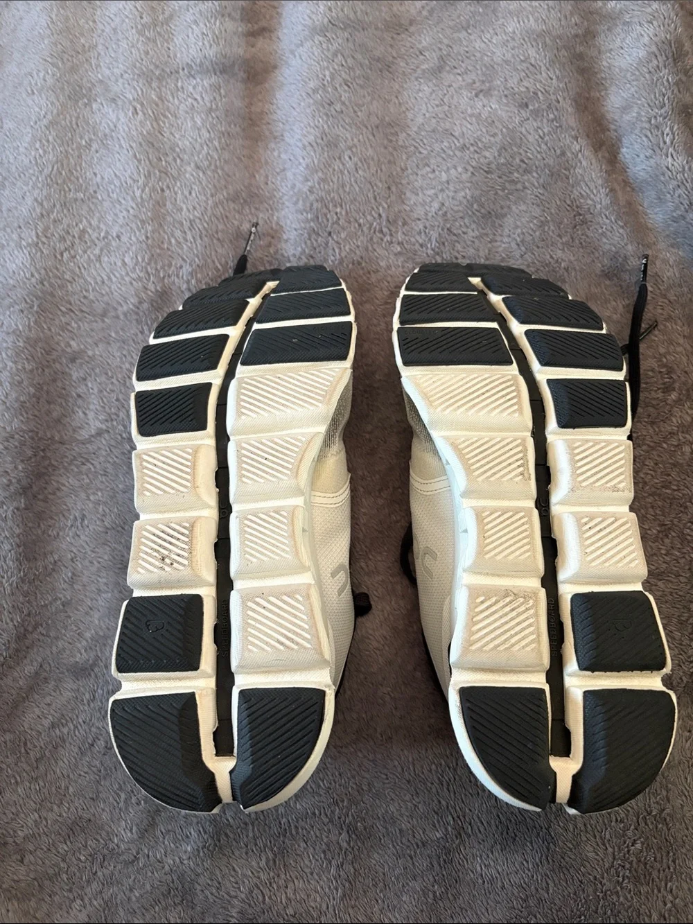 On Running Men's White and Black Athletic Sneakers