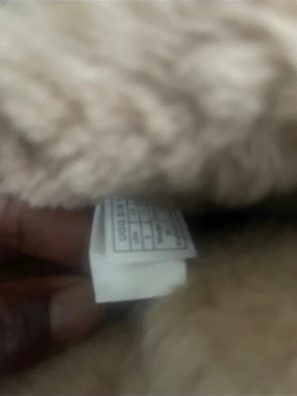 UGG plush shearling