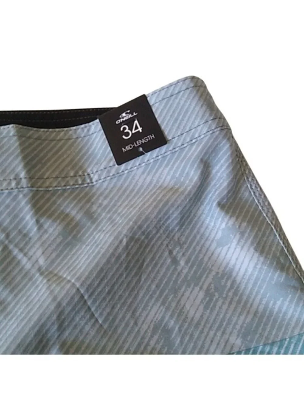 O'Neill Men's Mid-Length Ultrasuede Region Board Shorts, Greys, Size 34