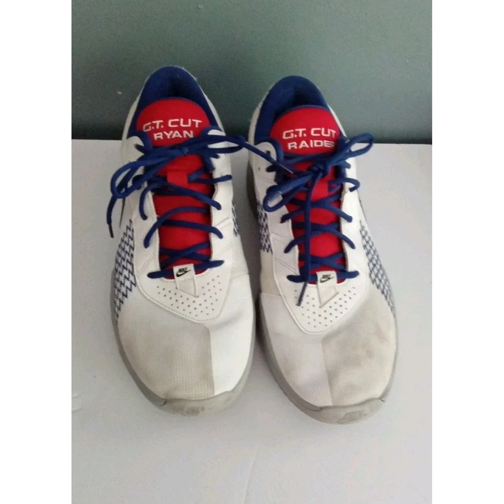 Nike G.T. Cut Ryan Basketball Shoes Sneakers Athletic White‎ Blue Red