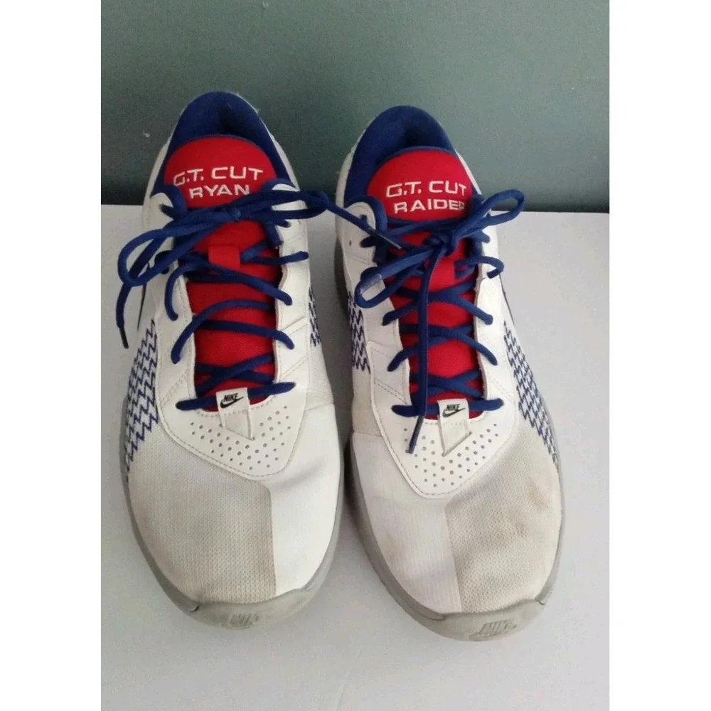 Nike G.T. Cut Ryan Basketball Shoes Sneakers Athletic White‎ Blue Red