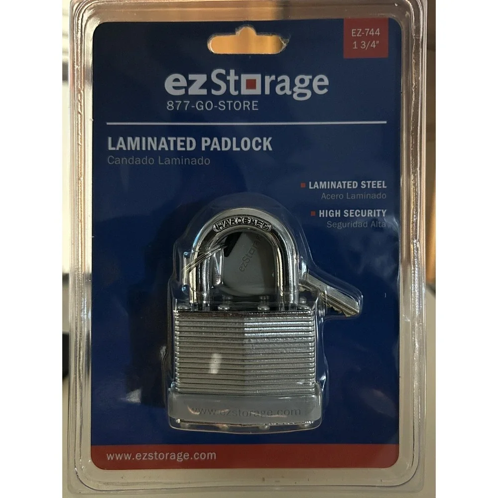 1-3/4 Laminated Steel Padlock.