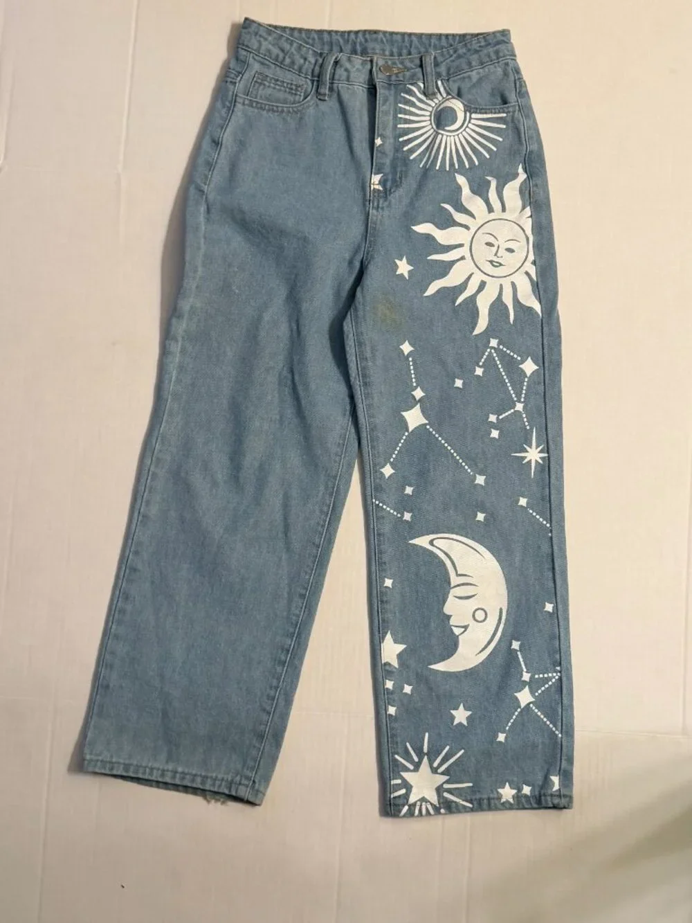 Shein Teen Girls ‘Sun & Moon’ High Waist Jeans*