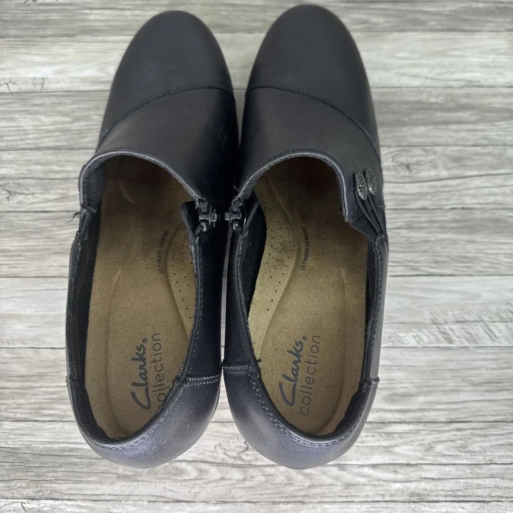 Clarks black women ankle
