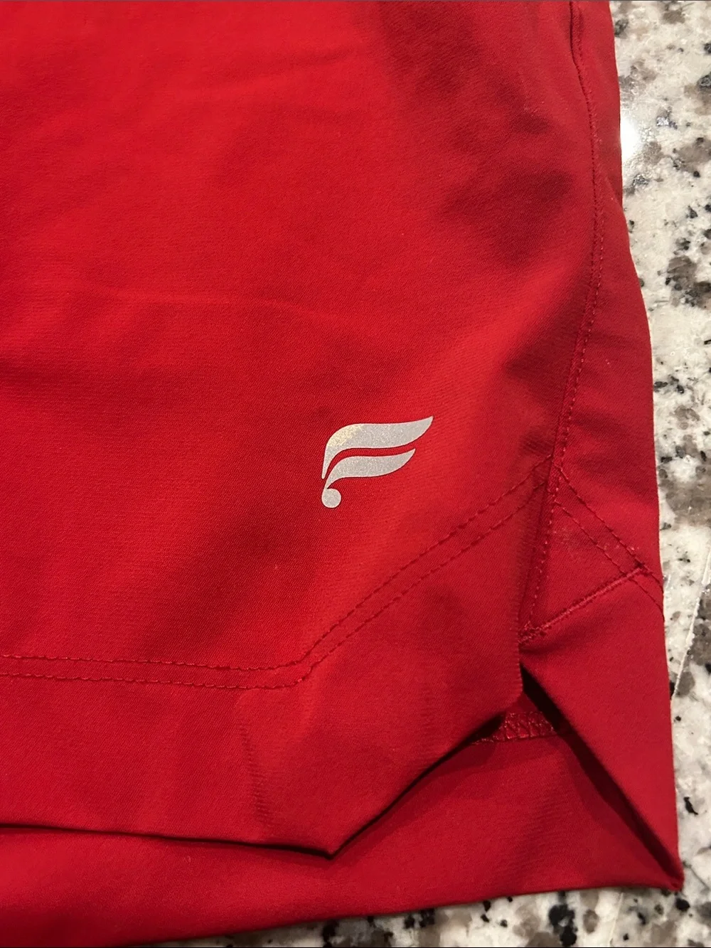 Fabletics The One Short Men's XL Red Holly Berry Athletic 5 inch Inseam Gym2Swim