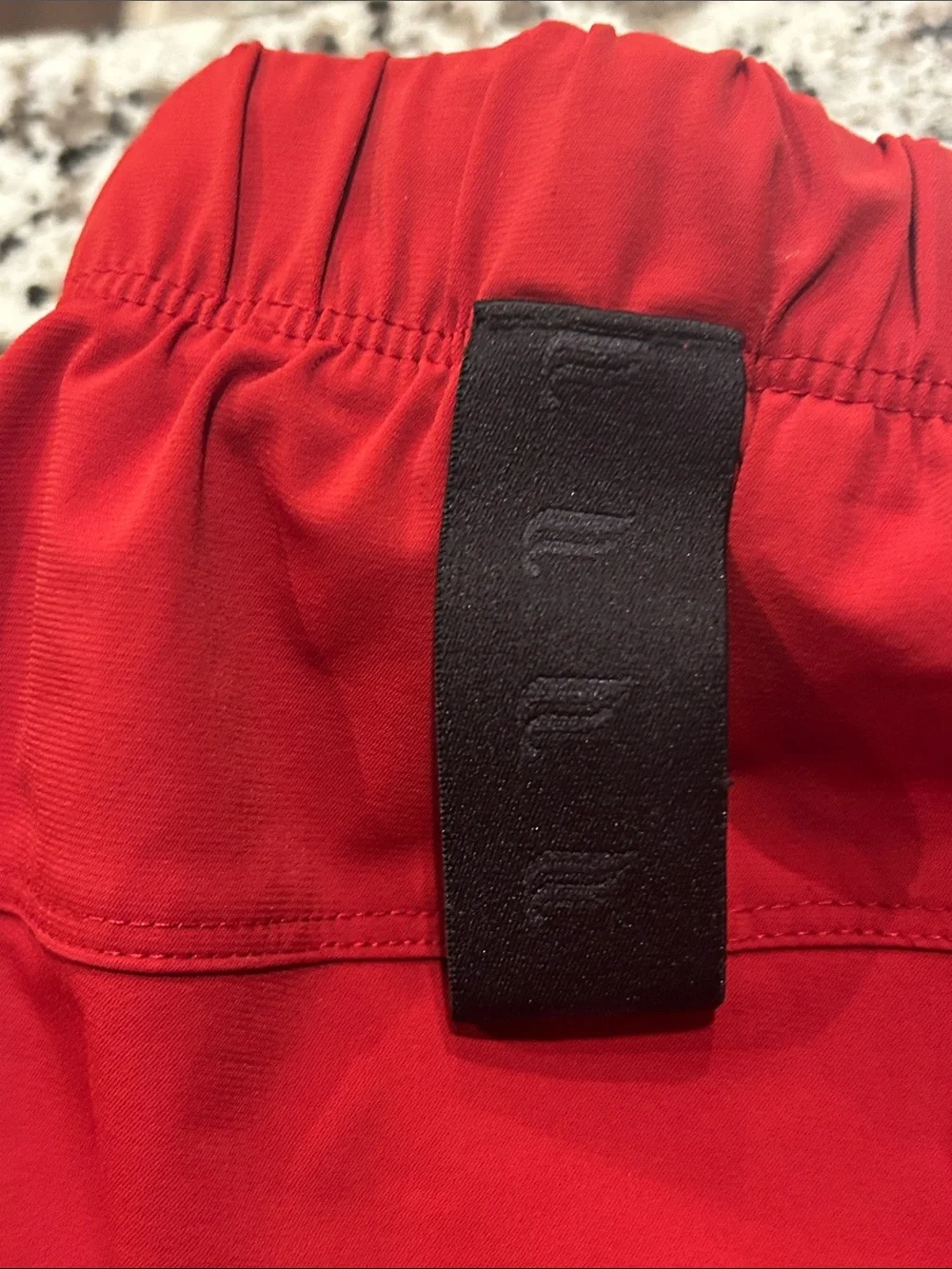 Fabletics The One Short Men's XL Red Holly Berry Athletic 5 inch Inseam Gym2Swim