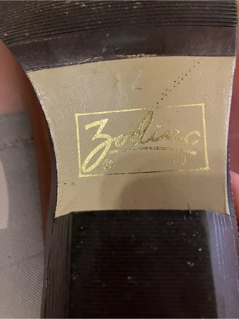 Brown Leather Vintage Western Ankle Boots Zodiac