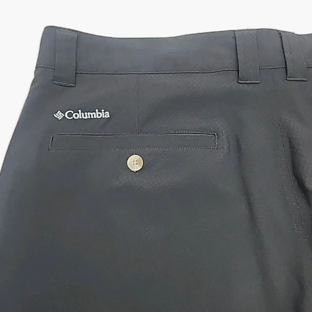Columbia Shorts Men Sz 38 Black Textured 9.5