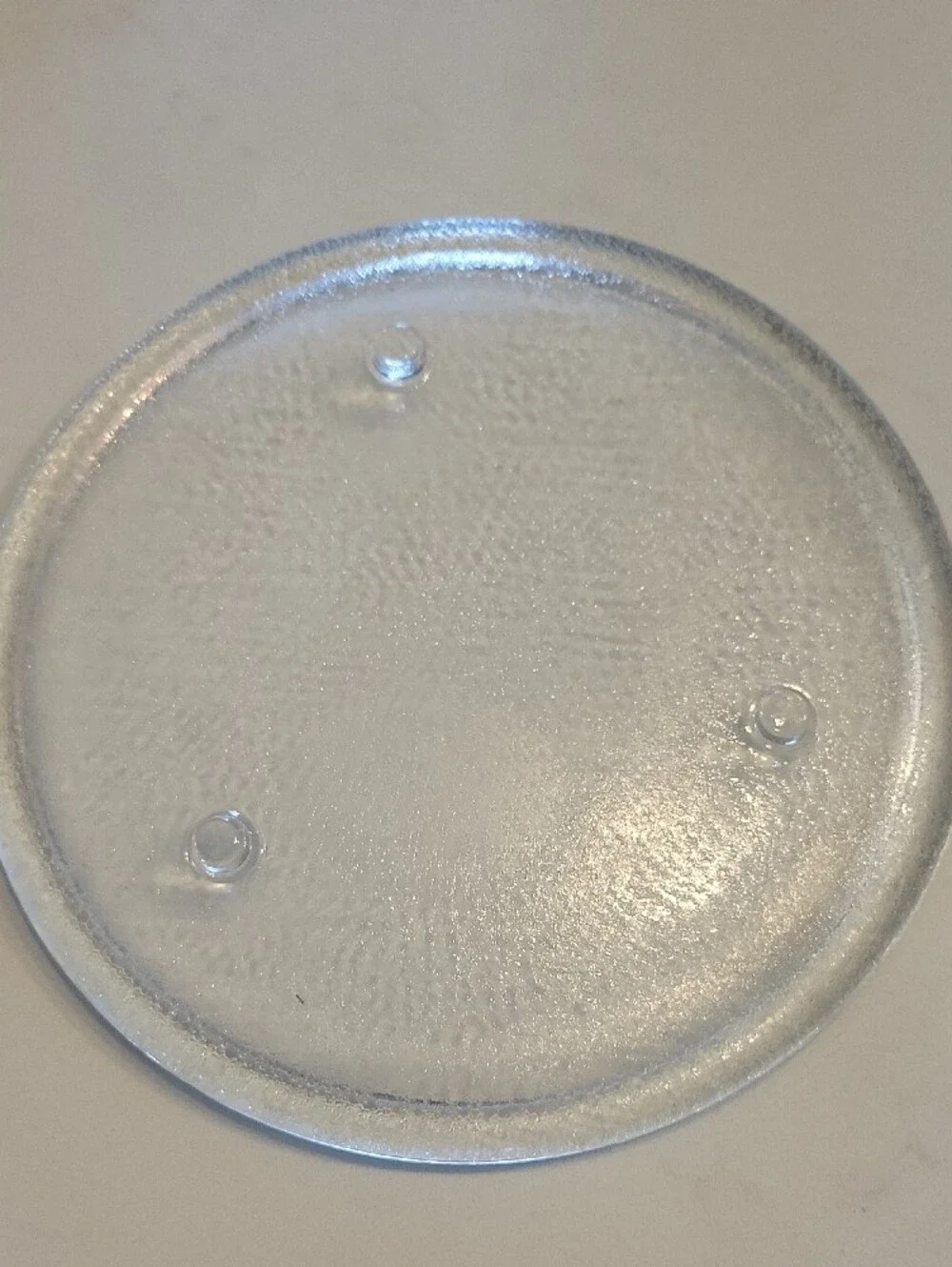 Clear Round Glass Candle Display Plate - Transparent