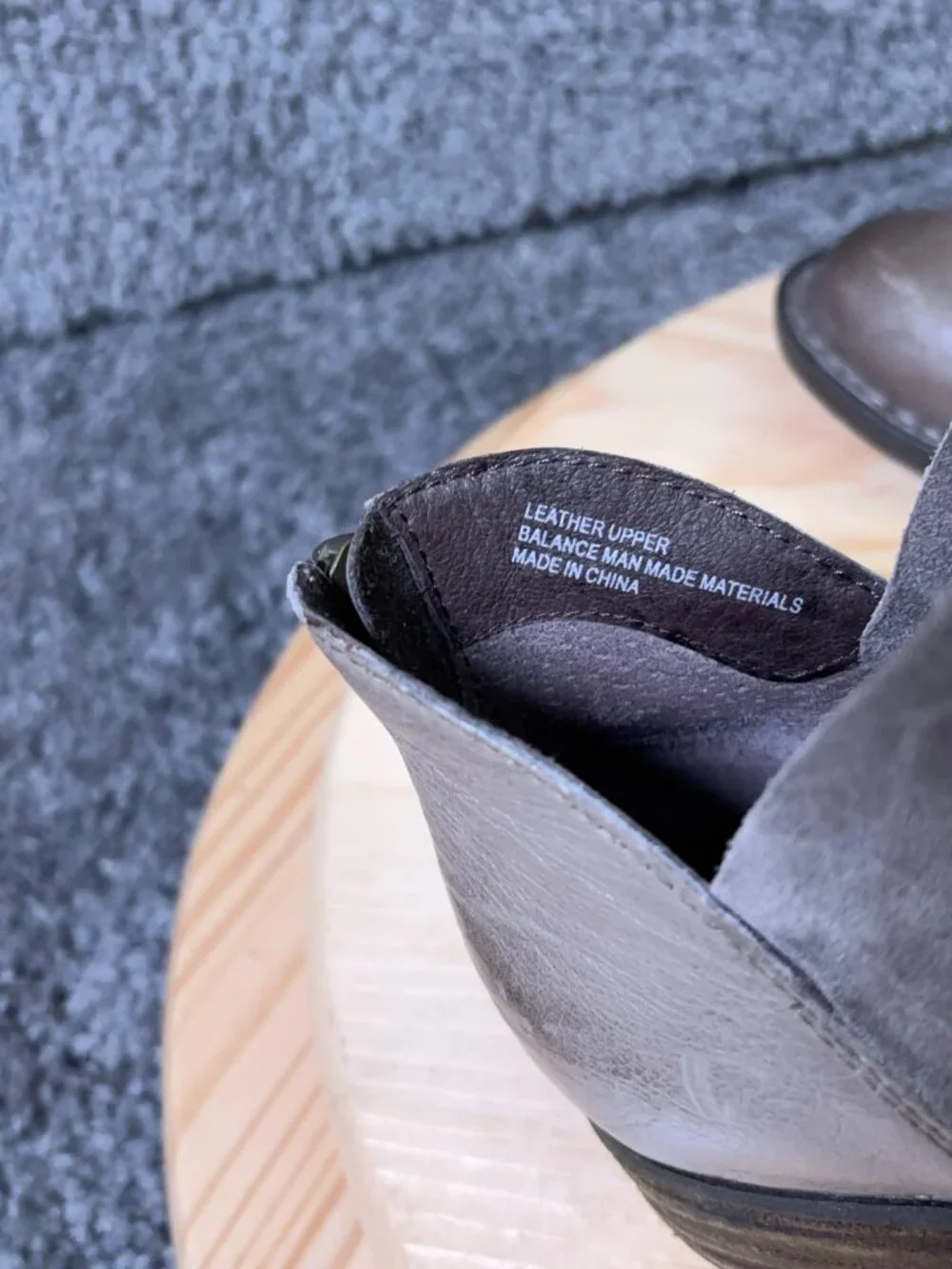 Born Boots Karava Womens Size 8.5 Suede Leather Gray Slip On Ankle Booties