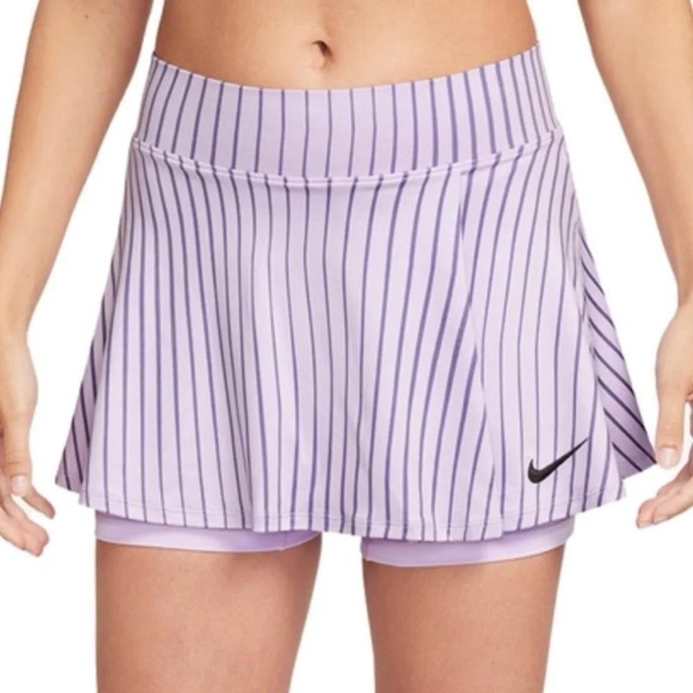 Nike DRI-FIT size XL lavender Victory Flounce Tennis Skort skirt shorts lining
