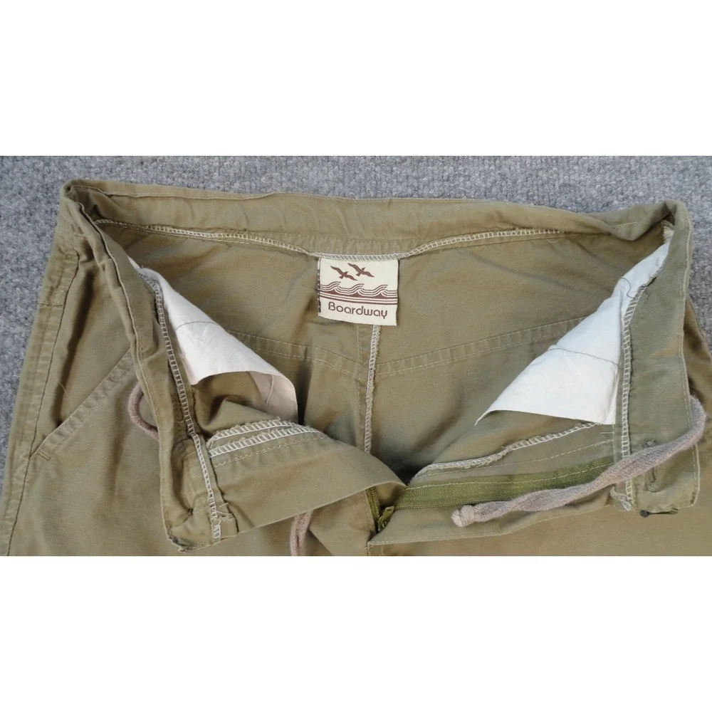 Boardway Shorts Men's 29x16 Chino Knee Length Cargo Army Green Hiking Outdoor