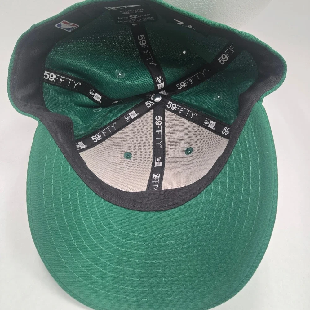 New Era 59FIFTY Low Profile Boston Celtics Hat Green‎ Fitted NBA Cap 7 3/8