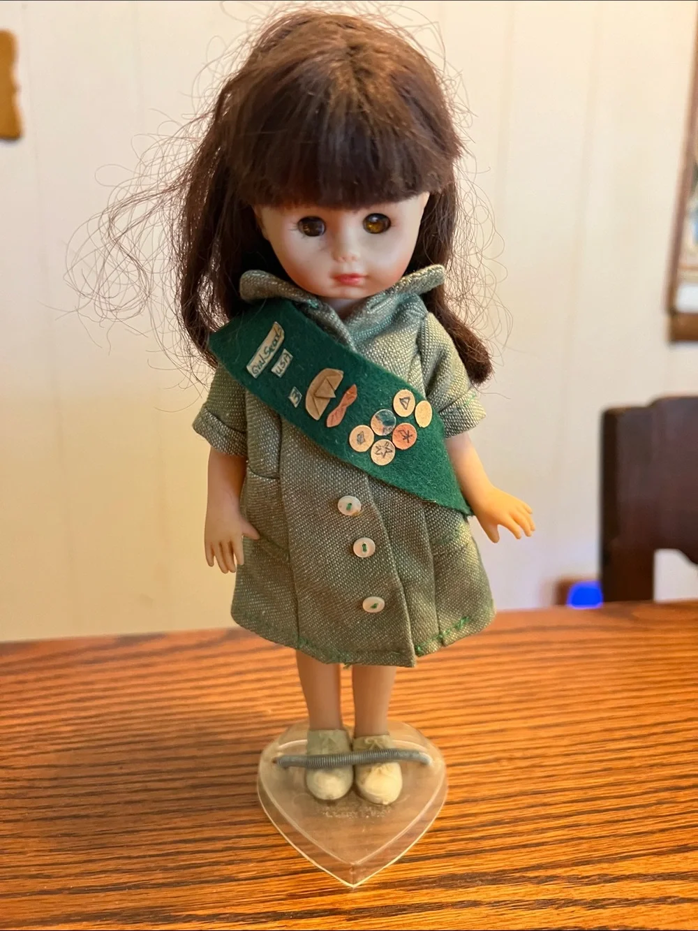 Green Girl Scout Doll with Badge Sash - Kids Toy