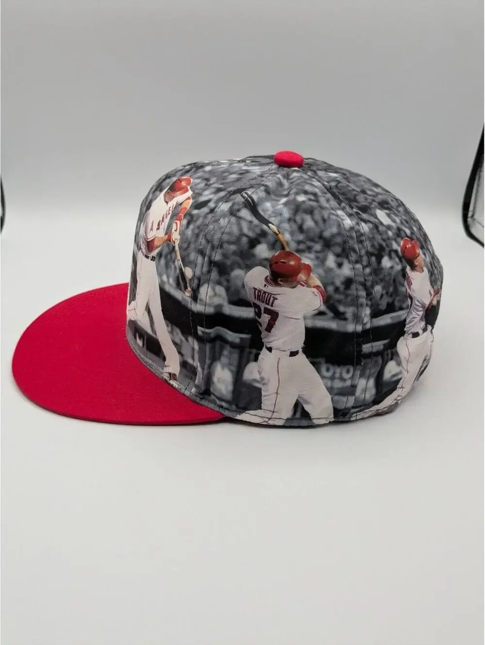 Los Angeles Angels Baseball Hat, Mike Trout Graphic, MLB, State Farm, Sixth Man