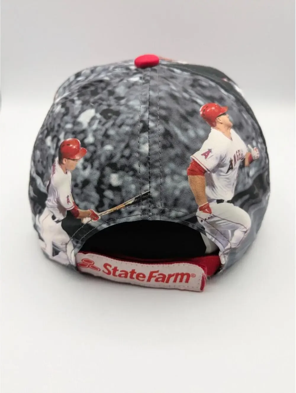 Los Angeles Angels Baseball Hat, Mike Trout Graphic, MLB, State Farm, Sixth Man